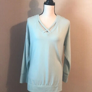 ⭐️Crisscross neck baby terry sweatshirt ⭐️